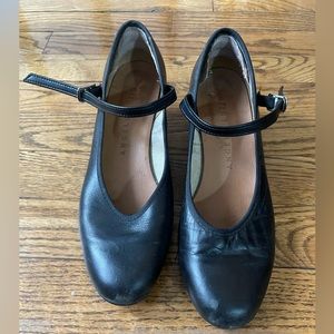 Angelo Luzio black leather dance shoes